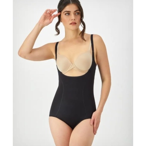 Maidenform Other - Maidenform Open-Bust Tummy Control Shapewear Bodysuit Black Large FL2656